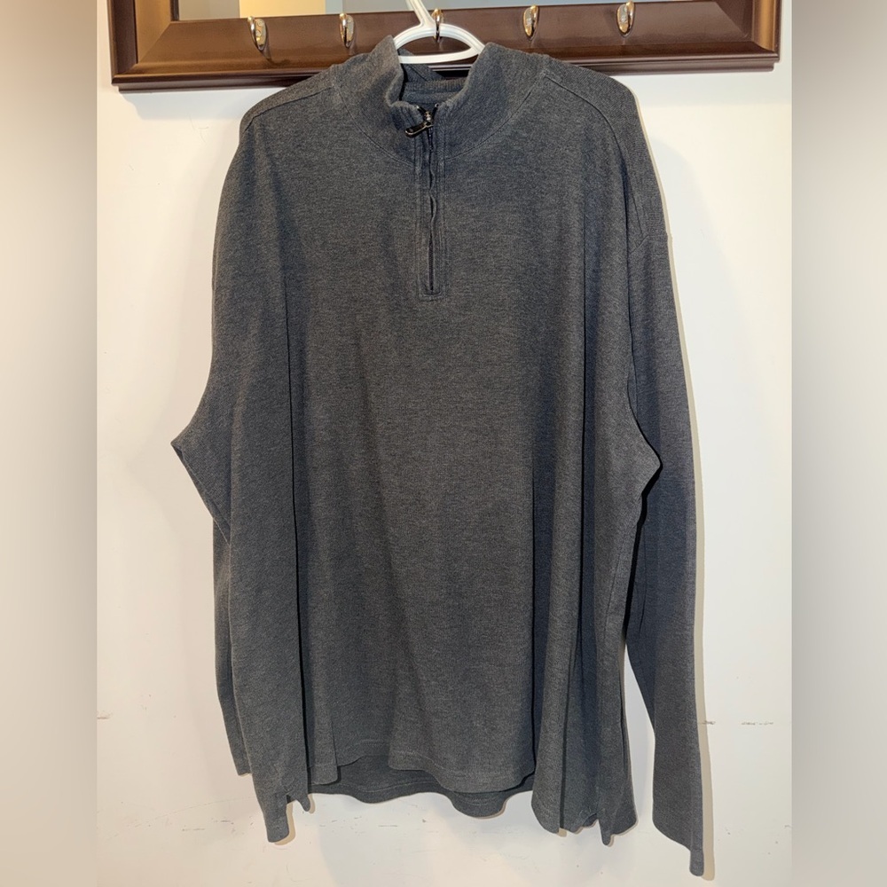 Joseph Abboud Charcoal Zip-Up Sweater Size 3XL